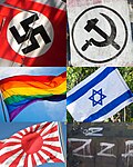 Political symbolism: Certain political, ideological or social symbols are restricted from use in some countries.