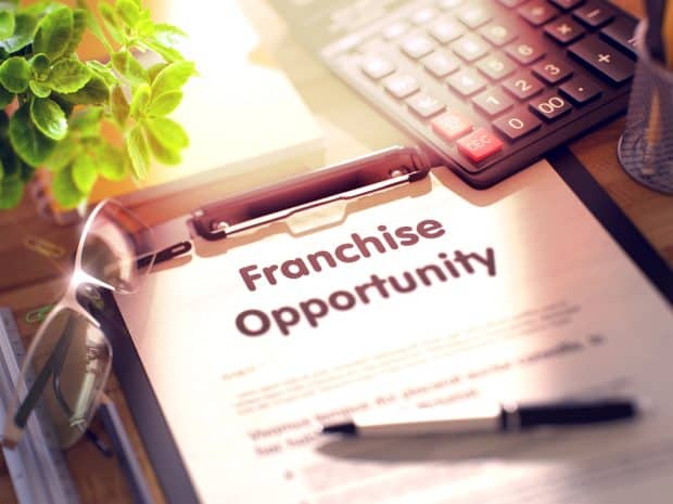 partial image of 23 items in franchise disclosure document