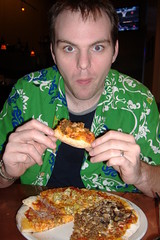Eating Pizza