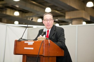 Joel Libava speaking in New York City