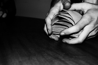 old deck of cards.