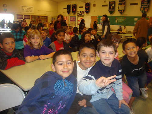 Samuel with his buddies