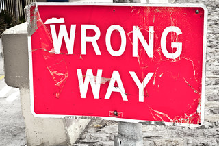 WRONG WAY