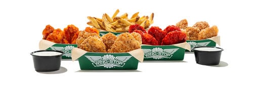 boneless Wingstop wings shown