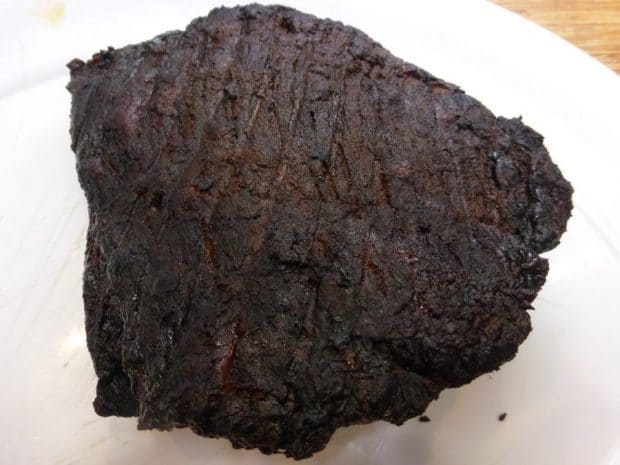 image of a burnt brisket