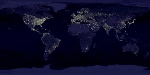 image of the earth at night