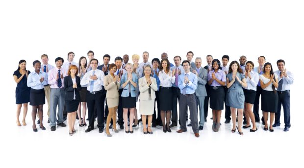 a group of highly satisfied franchisees