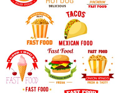 image of food items typically served at fast food franchises