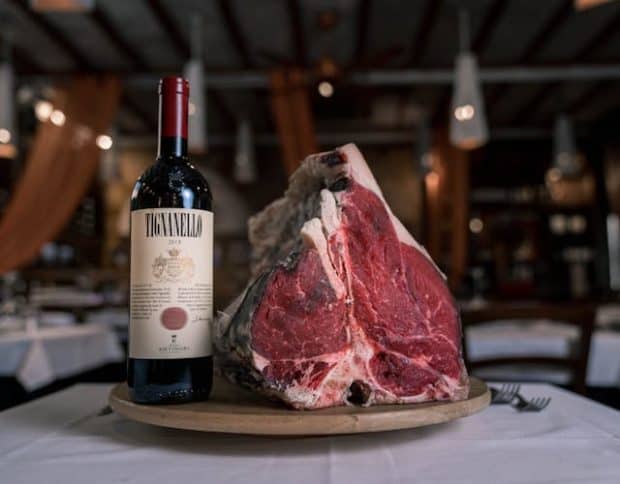 image Angus beef and wine