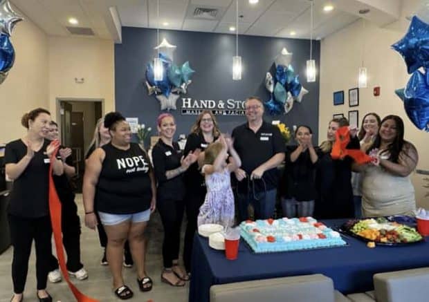 olathe kansas hand and stone franchise location