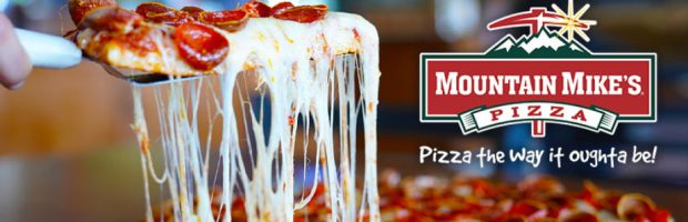 the logo for mountain mike's pizza franchise