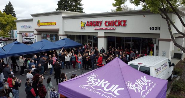a location of an Angry Chickz franchise restaurant
