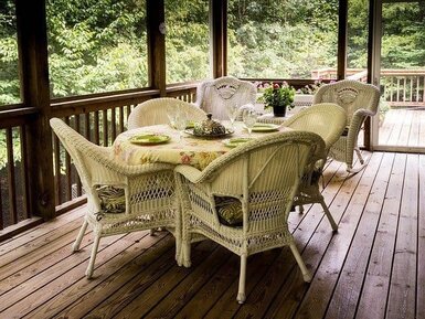 beautiful wood deck