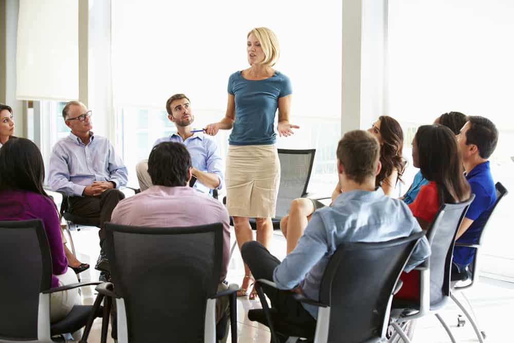 image of typical franchisee training session