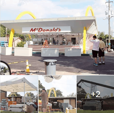 movie set for mcdonalds movie