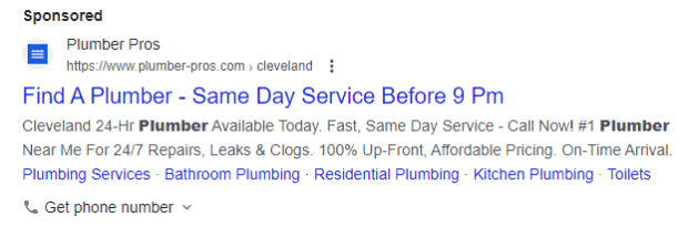 find a plumber