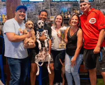 image of patrons at pups pub