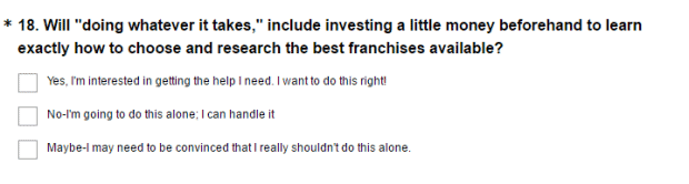 invest money before you buy a franchise